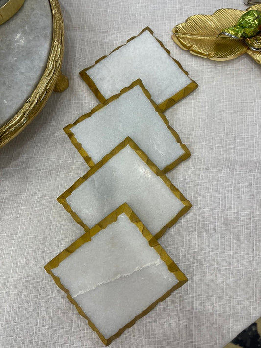 Marble Luxury Hammered Coaster